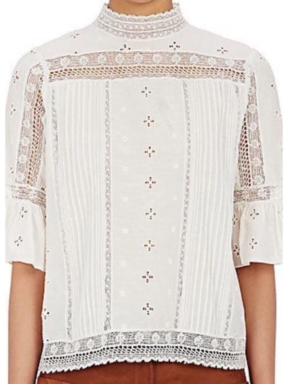Ulla Johnson Anushka Eyelet Blouse Size 4